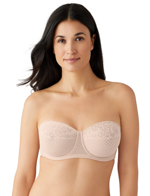 Buy Wacoal Women's Fire and Lace Contour Bra, Mahogany Rose, 40DDD at