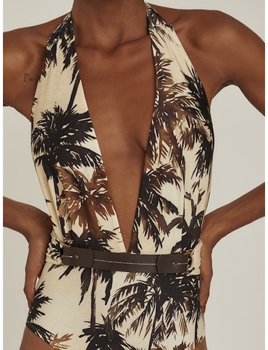 Lenny Recycled Halter One Piece