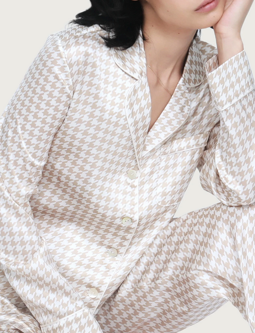 Ginia Fine Finishes Silk Pajama Set