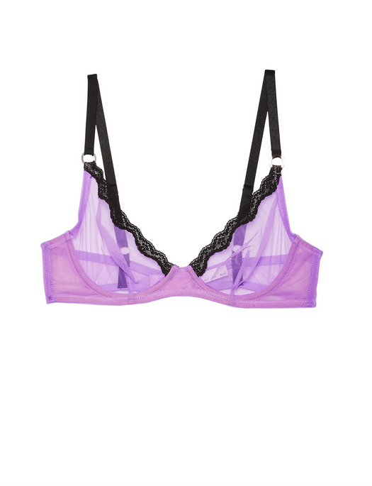 Fleur du Mal Sheer Tulle Fuller Demi Bra