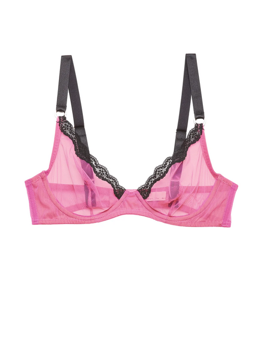 Fleur du Mal Sheer Tulle Demi Bra