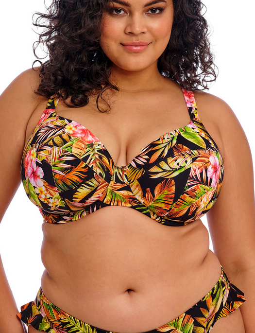 Elomi Swim Tiger Valley Plunge Bikini Top