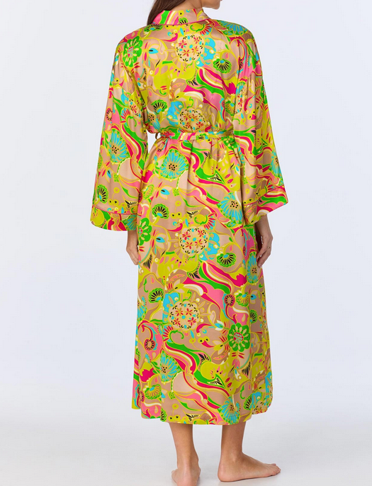 Bedhead x Trina Turk Heritage Banded Collar Robe