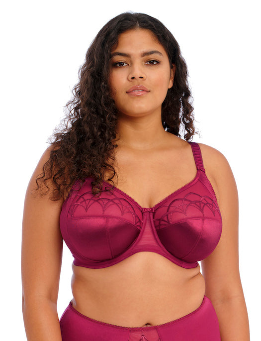 Elomi Morgan Stretch Lace Banded Underwire Bra (4111),38GG,Ballet Pink