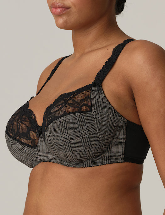 Prima Donna Madison Full Cup Bra, F-H Cups, BLACK TAILOR