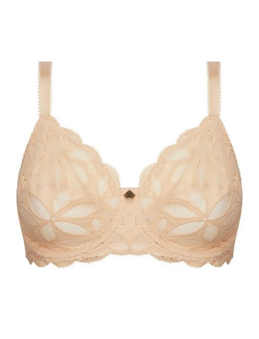 Bandeau bra with removable straps Stricto Sensuelle collection from Antigel  by Lise Charmel color white