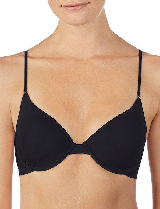 Next To Nothing Demi Plunge Bra Black 32A by OnGossamer