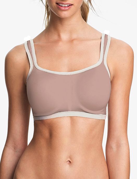 Natori Power Yogi Sports Bra BRA - BASIC - SPORTS NATORI BRA MOCHA/IVORY 32D 